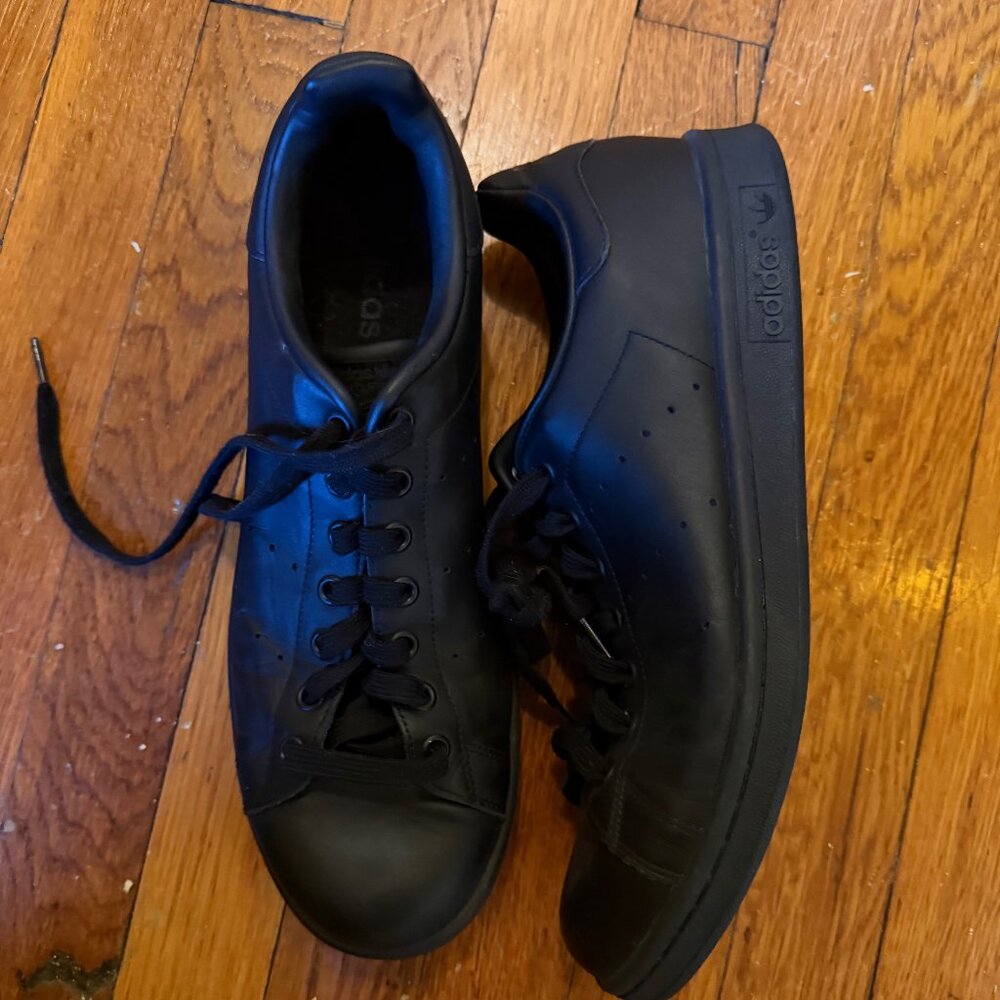 adidas All-Black Leather Classic Sneakers